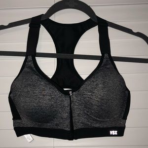 Charcoal gray VSX sports bra